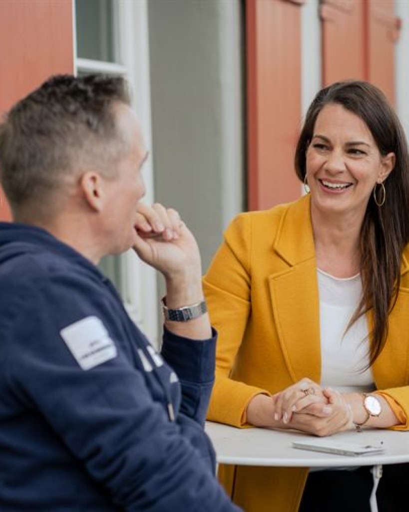 Nadja und Tobias Böker im Gespräch